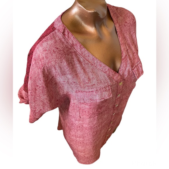 about a girl LA Mixed Media Blouse - Picture 5 of 8